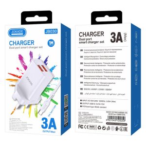 JOKADE JB030 3A Dual Port Smart Charger Set