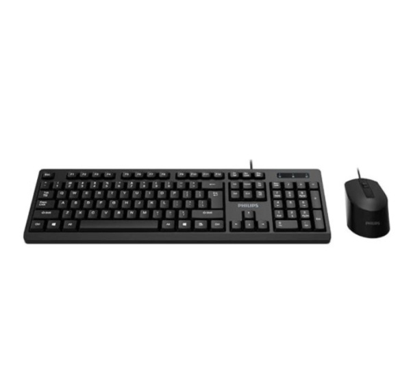 Philips C234 Wired Keyboard and Mouse Combo BLACK - Image 2