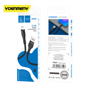 VDENMENV D60V 2.4A Micro Charging Data Cable