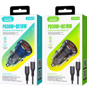 JOKADE JH023 PD+QC3.0 Dual Port Car Charger Set
