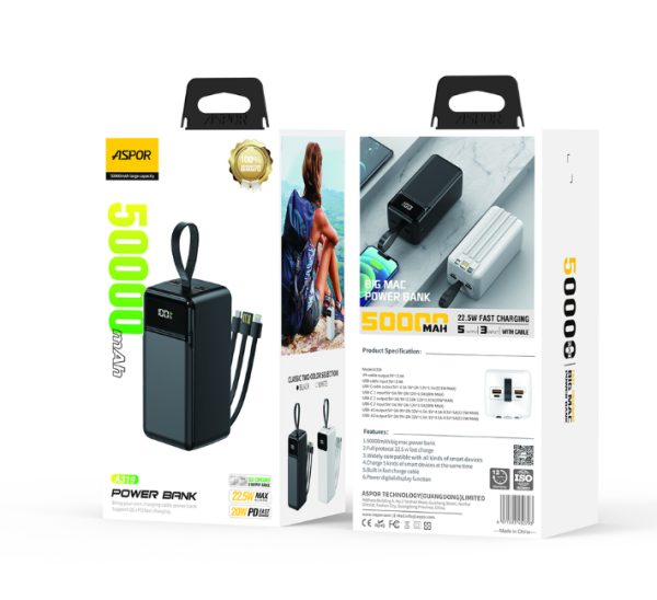 ASPOR A319 50000mAh Power Bank